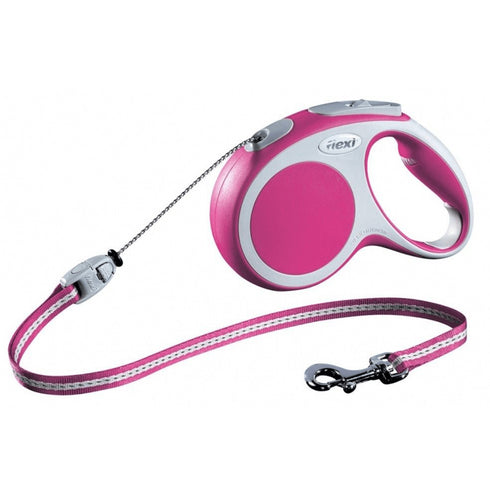 Lesa FLEXI VARIO COARDA M 5M 20KG ROZ